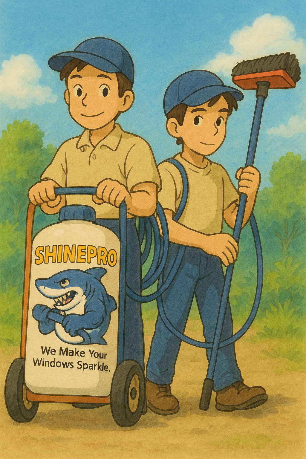 Professional Window Cleaning Services in Toronto - Studio Ghibli Inspired